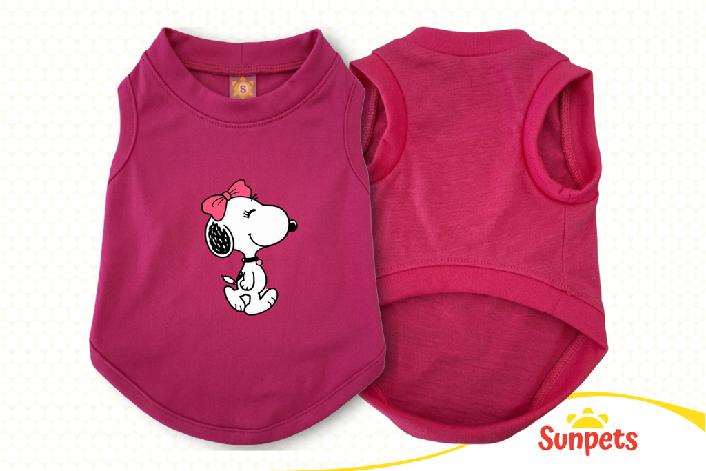 Franelilla Snoopy Rosado